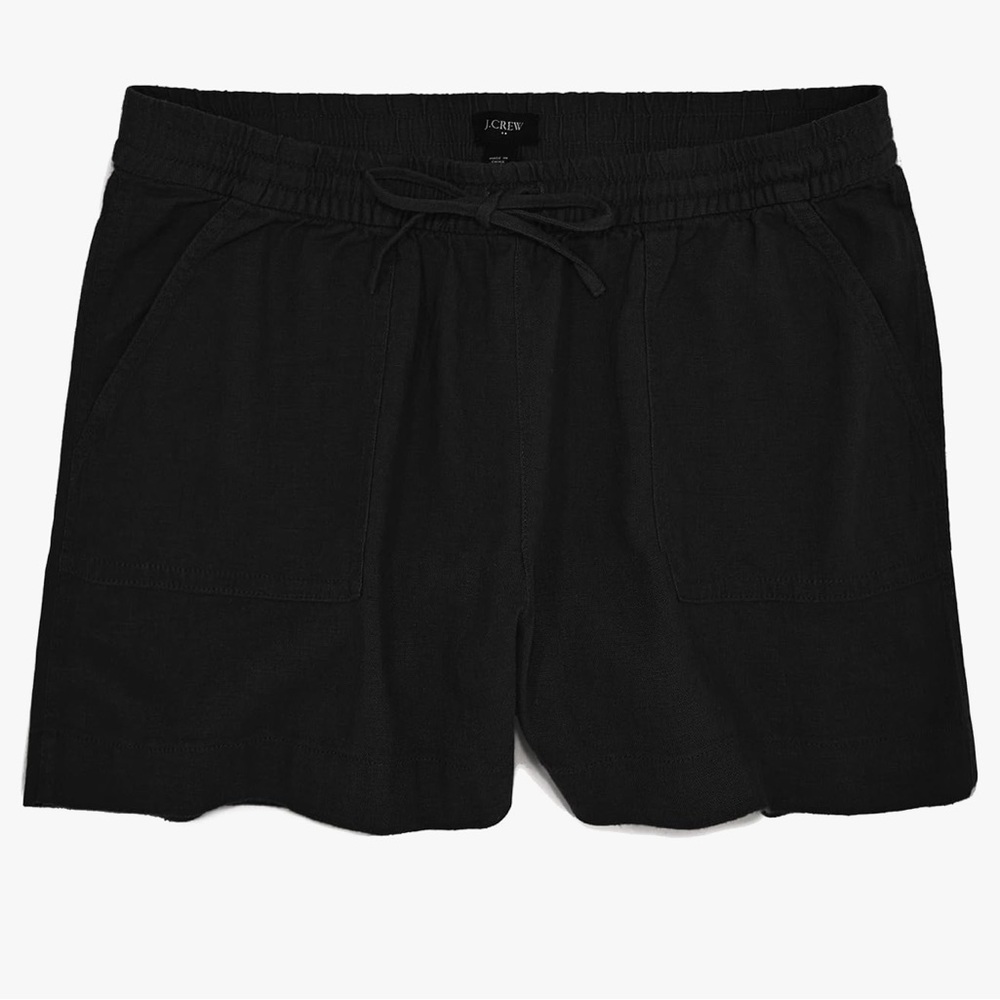 J. Crew Black High Waist Shorts Casual Cotton Blend